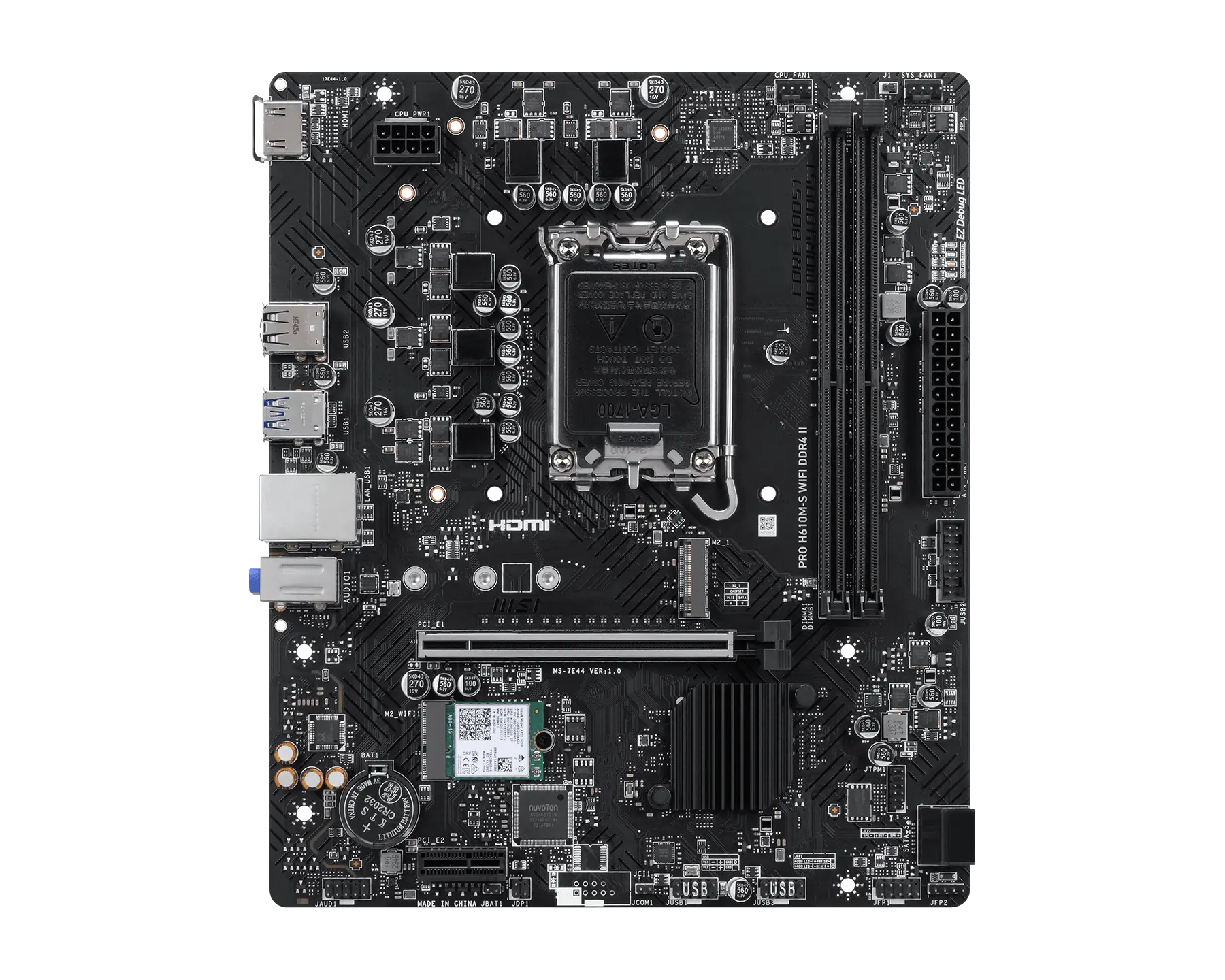 PRO H610M-S WIFI DDR4 II