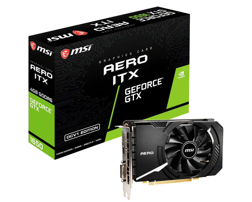 GeForce GTX 1650 D6 AERO ITX OCV1