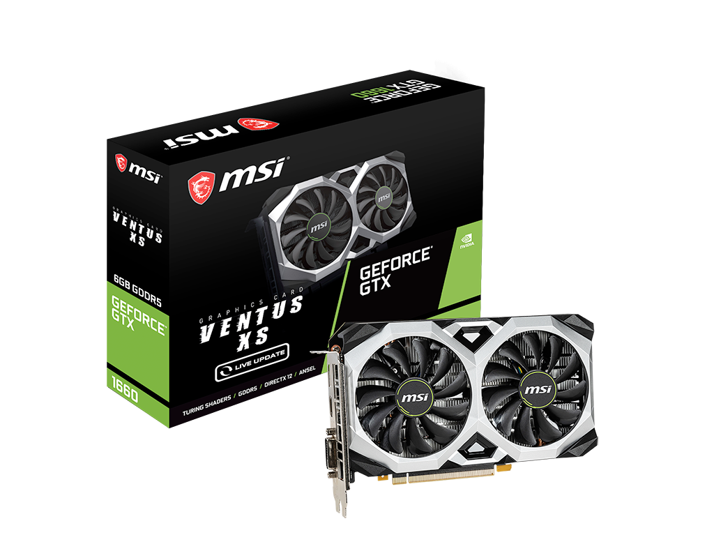 GPU - GeForce GTX 1660 VENTUS XS 6G V1