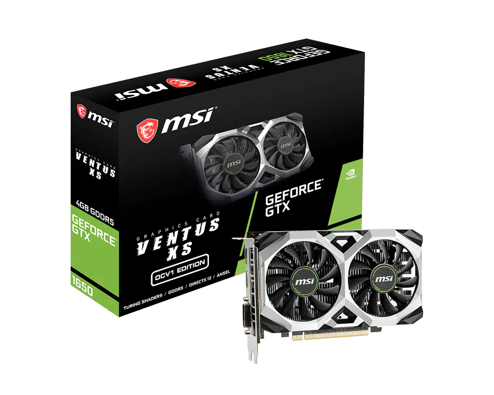 GeForce GTX 1650 VENTUS XS 4G OCV1