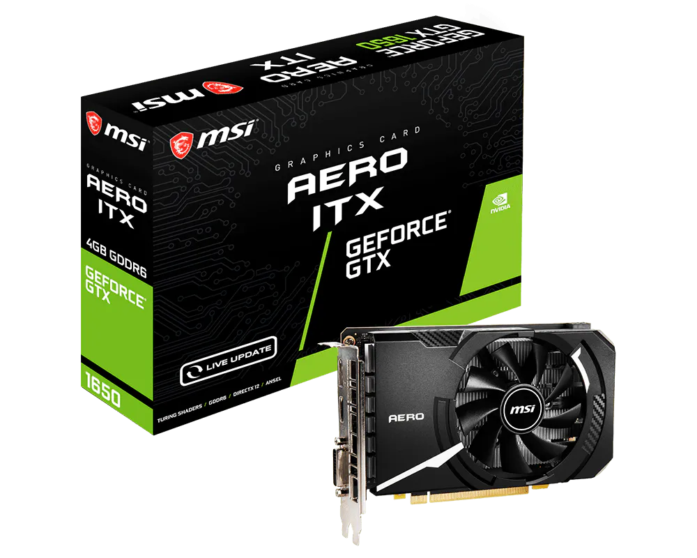 GeForce GTX 1650 D6 AERO ITX V1