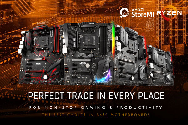 Perfect Trace in Every Place – AMD B450 motherboard