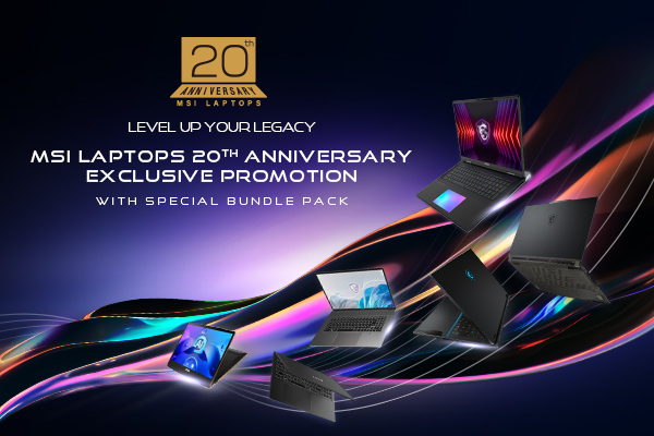 MSI Laptop 20th Anniversary Exclusive Promotion