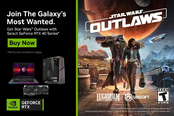 Nvidia Star Wars Outlaws Game Bundle