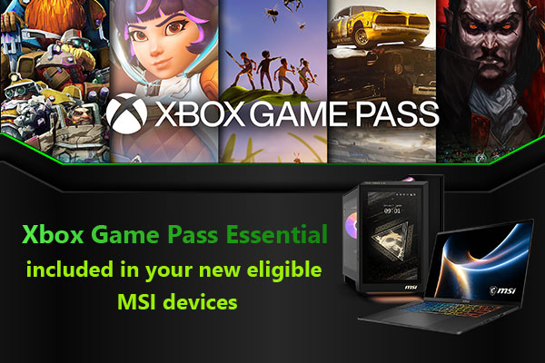 Get Xbox Game Pass with your new MSI devices
