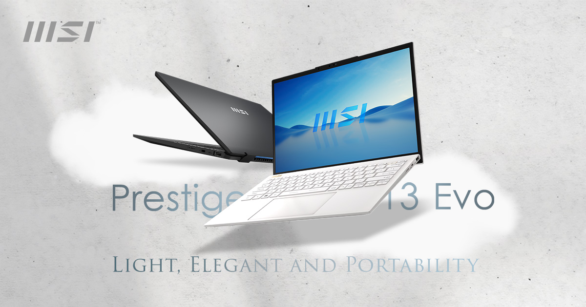 Prestige 13 Evo – Light, Elegant and Portability