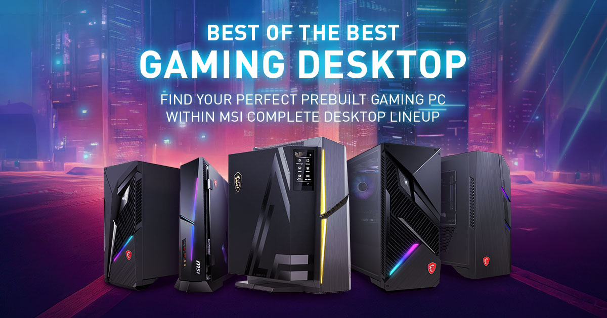Best of the Best Gaming Desktop 2024 Prebuilt gaming PC, Intel 14th gen, RTX 4000 MSI