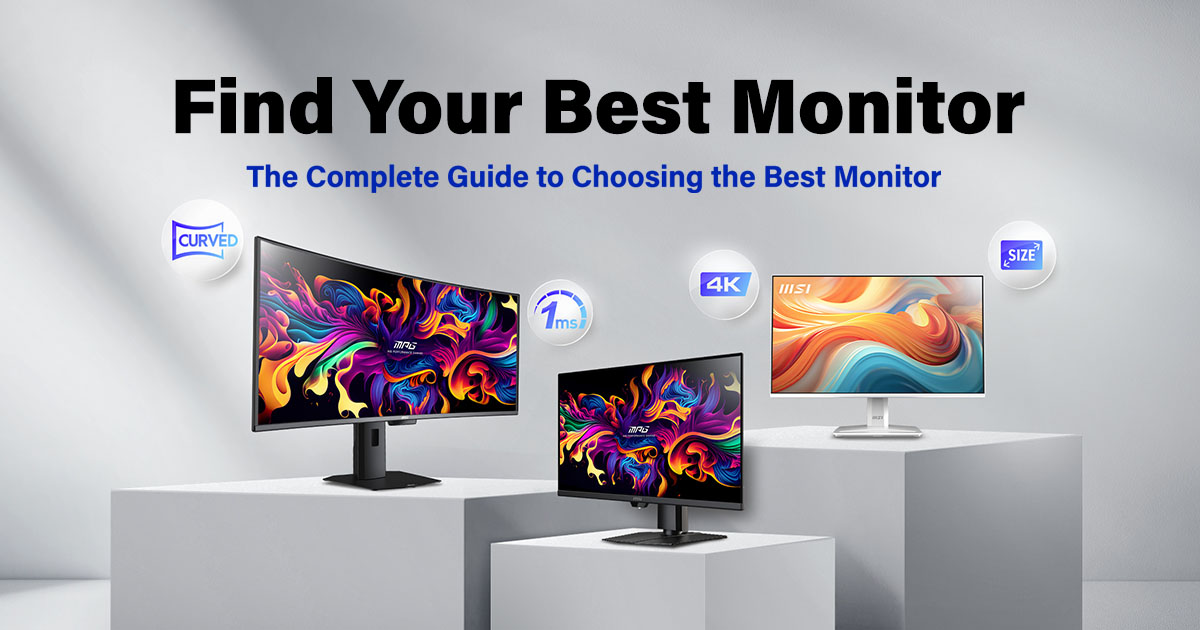 2026 Best Monitors for Work & Home: Eye Care, USB-C & Ergonomic | MSI