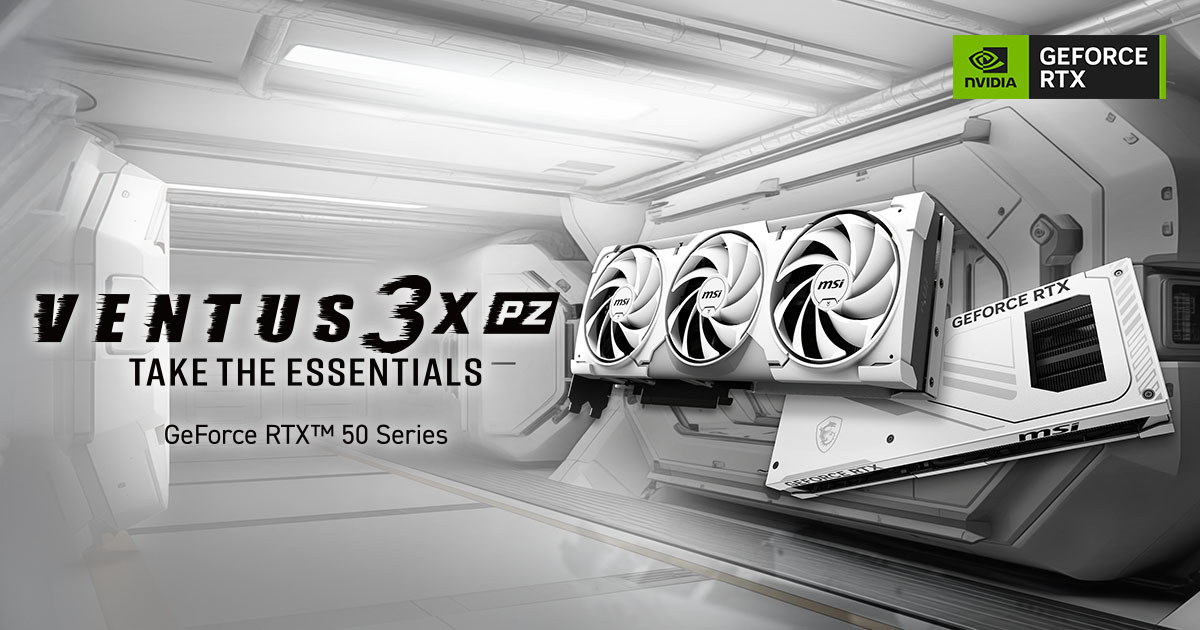 MSI 推出首款背插式顯示卡— GeForce RTX™ 5070 Ti 16G VENTUS 3X PZ 系列