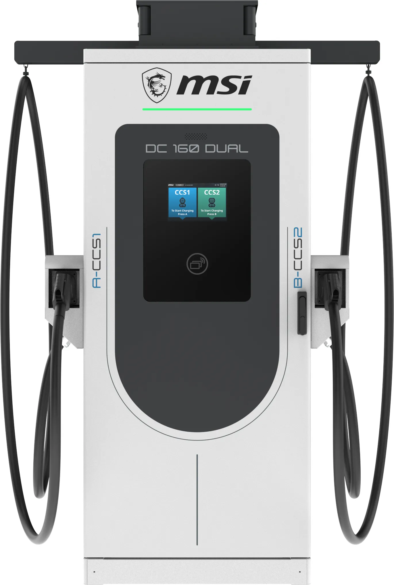 Hyper 160 Dual charger front view