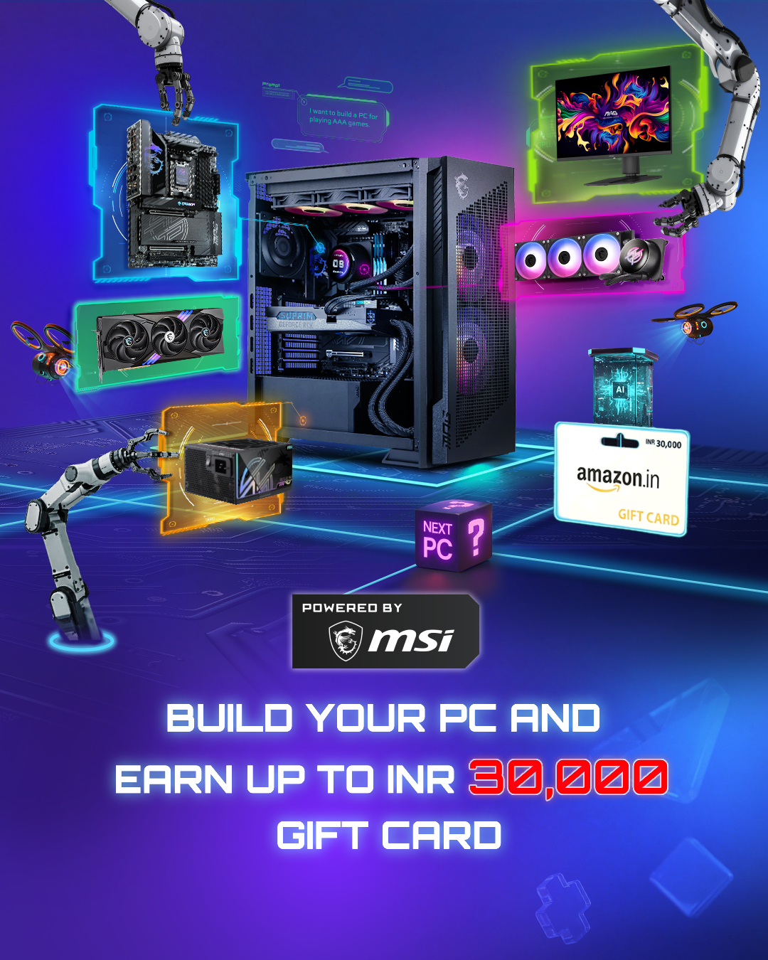 Powered by MSI Promotion 2026 - Buy Combo and Get Free Amazon Gift Card Codes