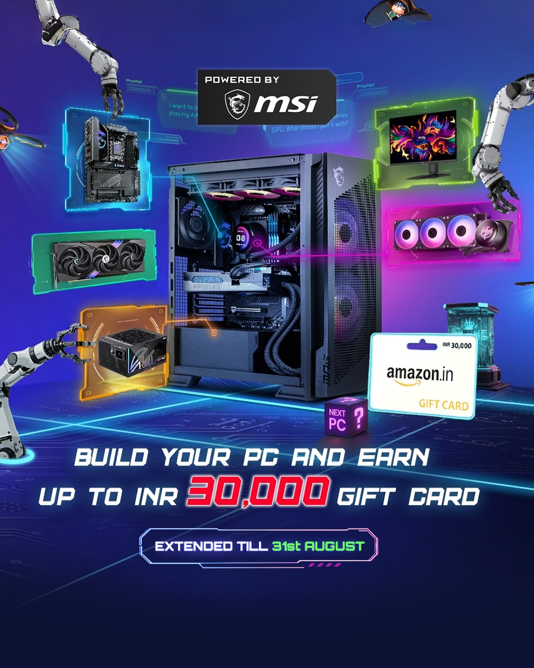 Powered by MSI Promotion 2026 - Buy Combo and Get Free Amazon Gift Card Codes