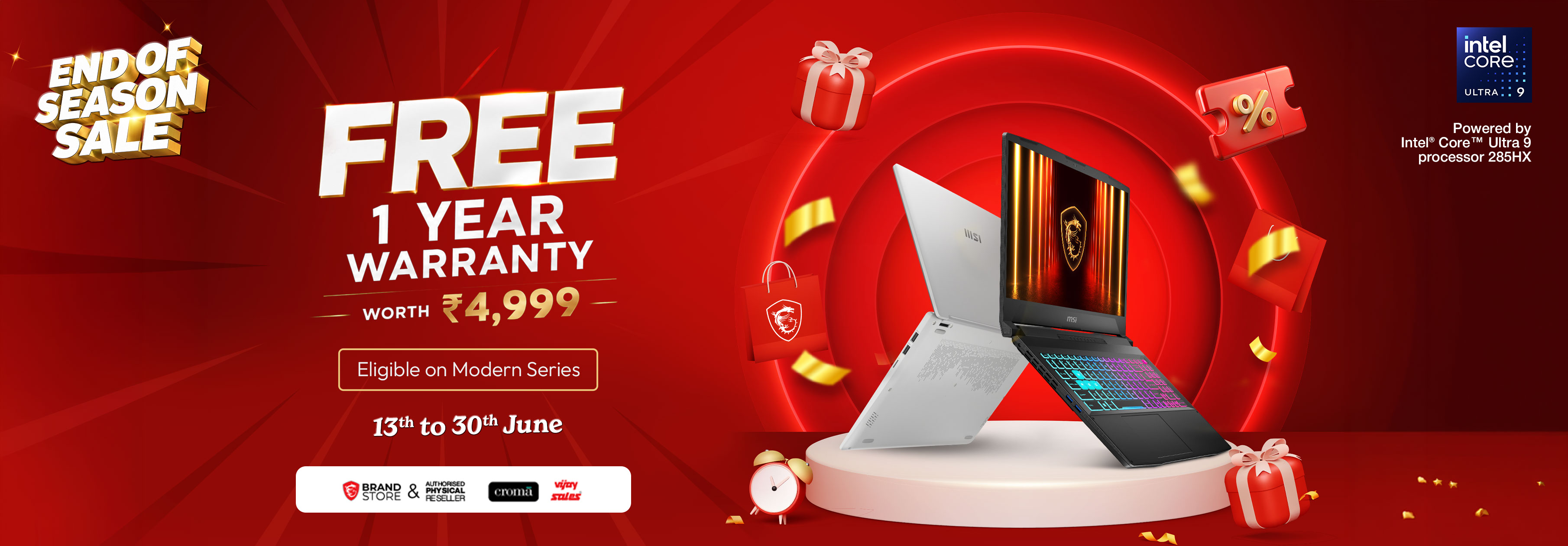 MSI Laptop EOSS Promotion Waranty Offer