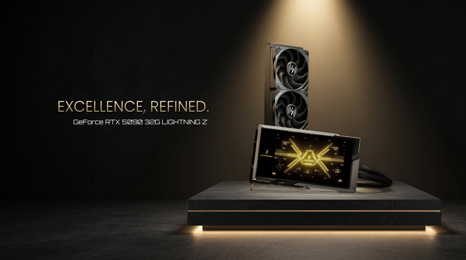 MSI GeForce RTX™ 5090 32G LIGHTNING Z graphics card product banner