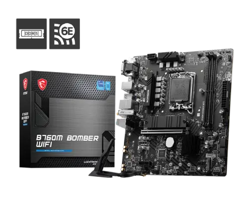 msi B760M BOMBER WIFI motherboard