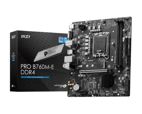 msi PRO B760M-E DDR4 motherboard