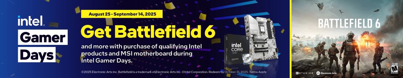 intel gamer days 2025 msi