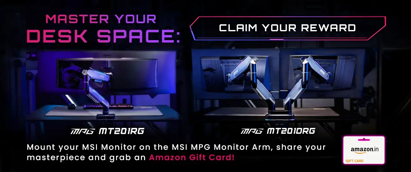 MSI Monitor Arm Promotion