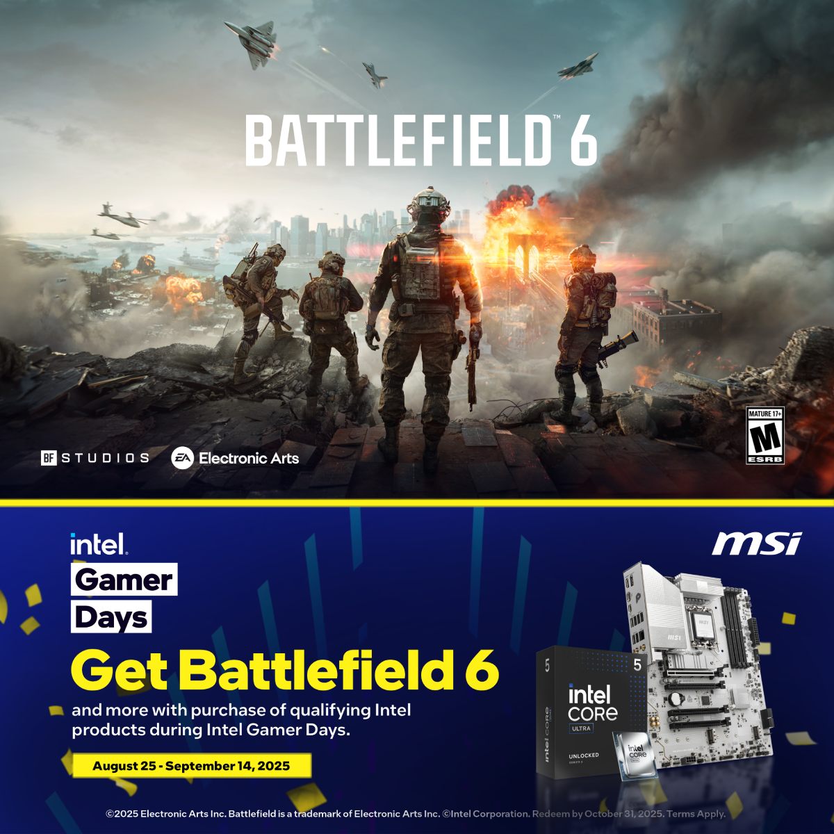 Intel Days Intel Gamer Days 2025 | Buy Intel CPU + MSI Motherboard & Get ...