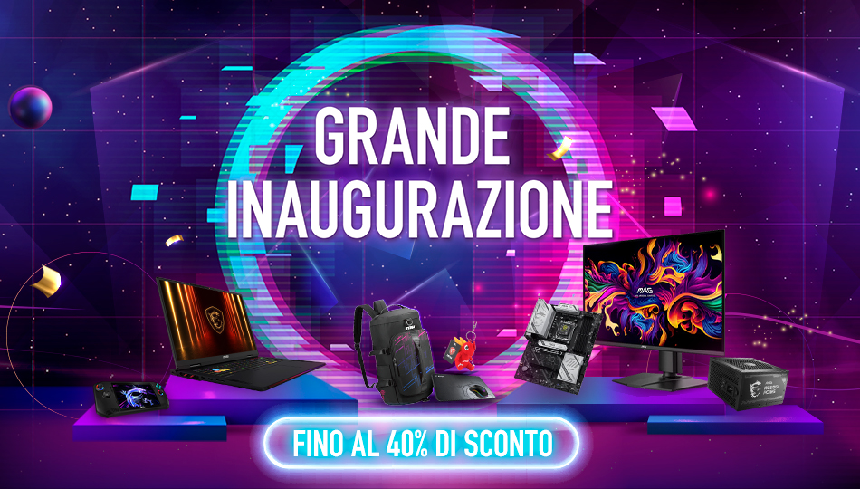 MSI lancia l'e-Shop ufficiale in Italia