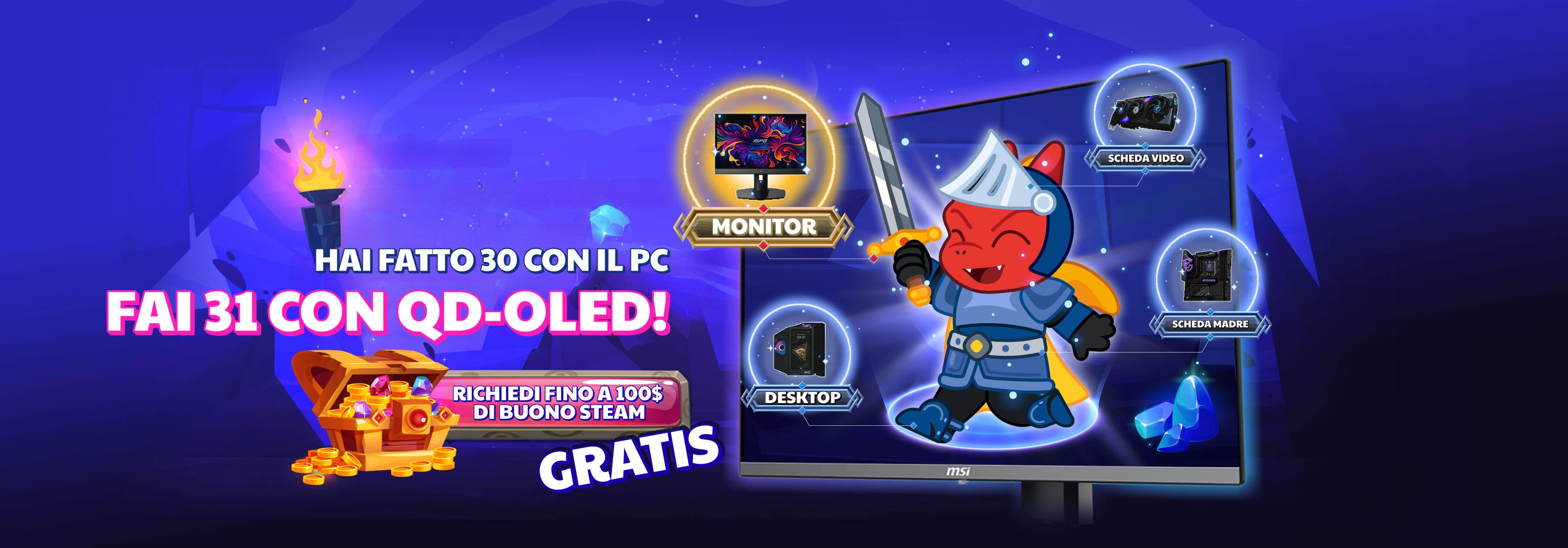 Hai fatto 30 con il pc, fai 31 con QD-OLED!