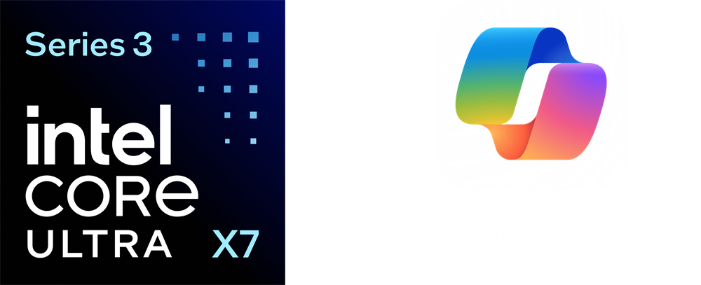 Intel Series Core X9 + Copilot Logo