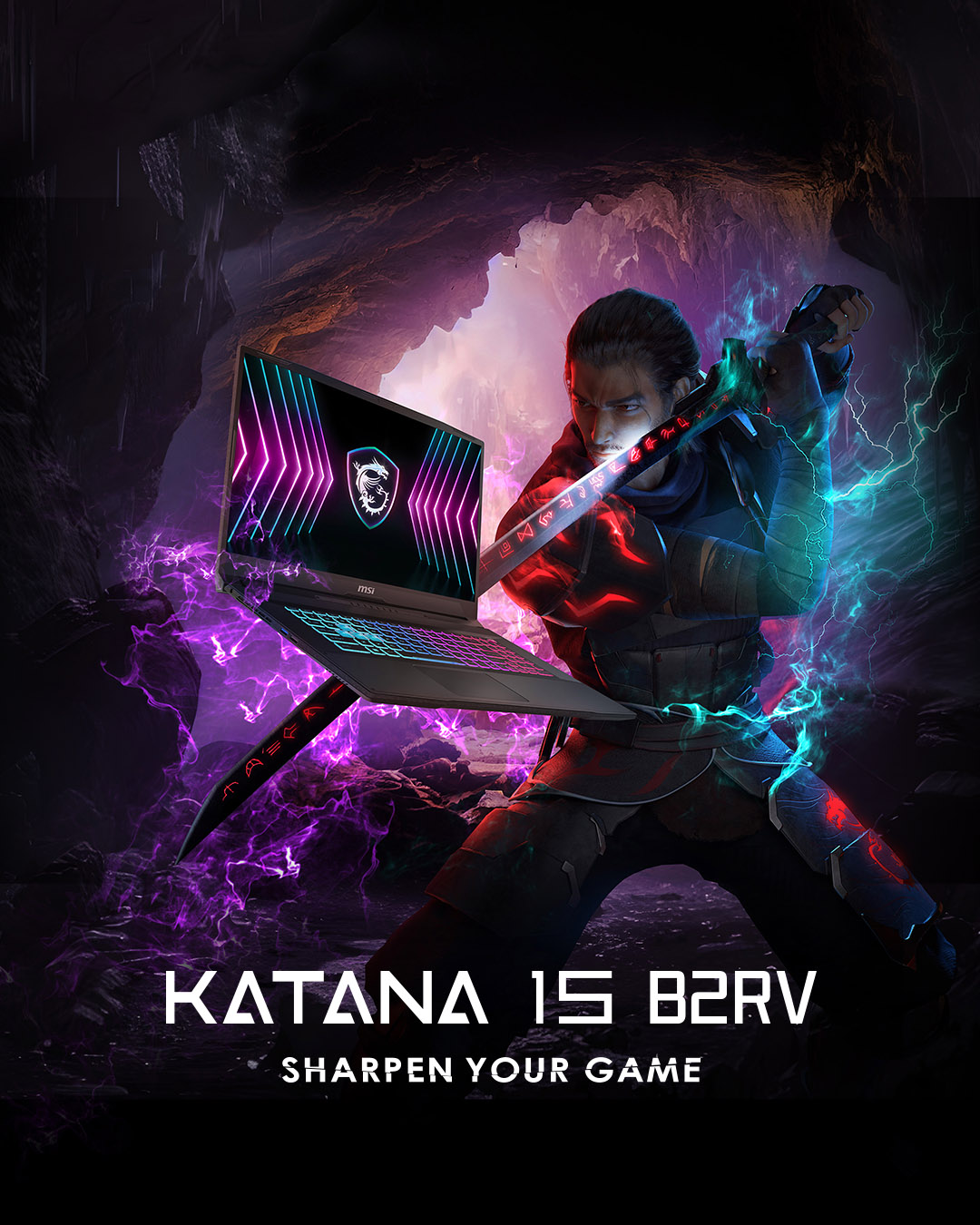 Notebook banner Katana 15 HX B14W - Sharpen Your Game