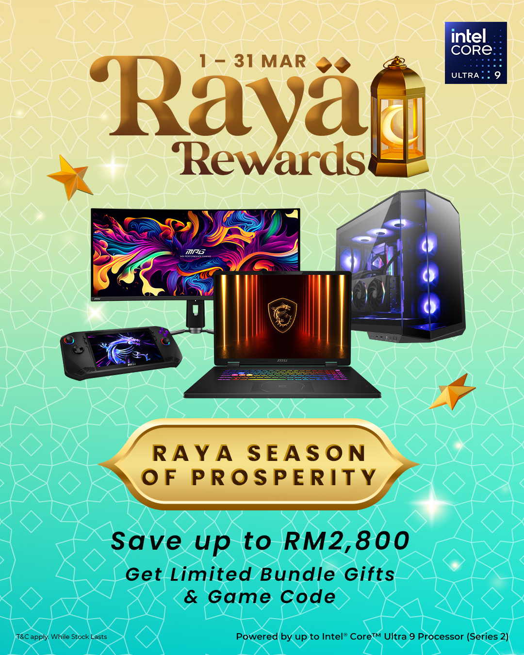 One MSI Raya rewards