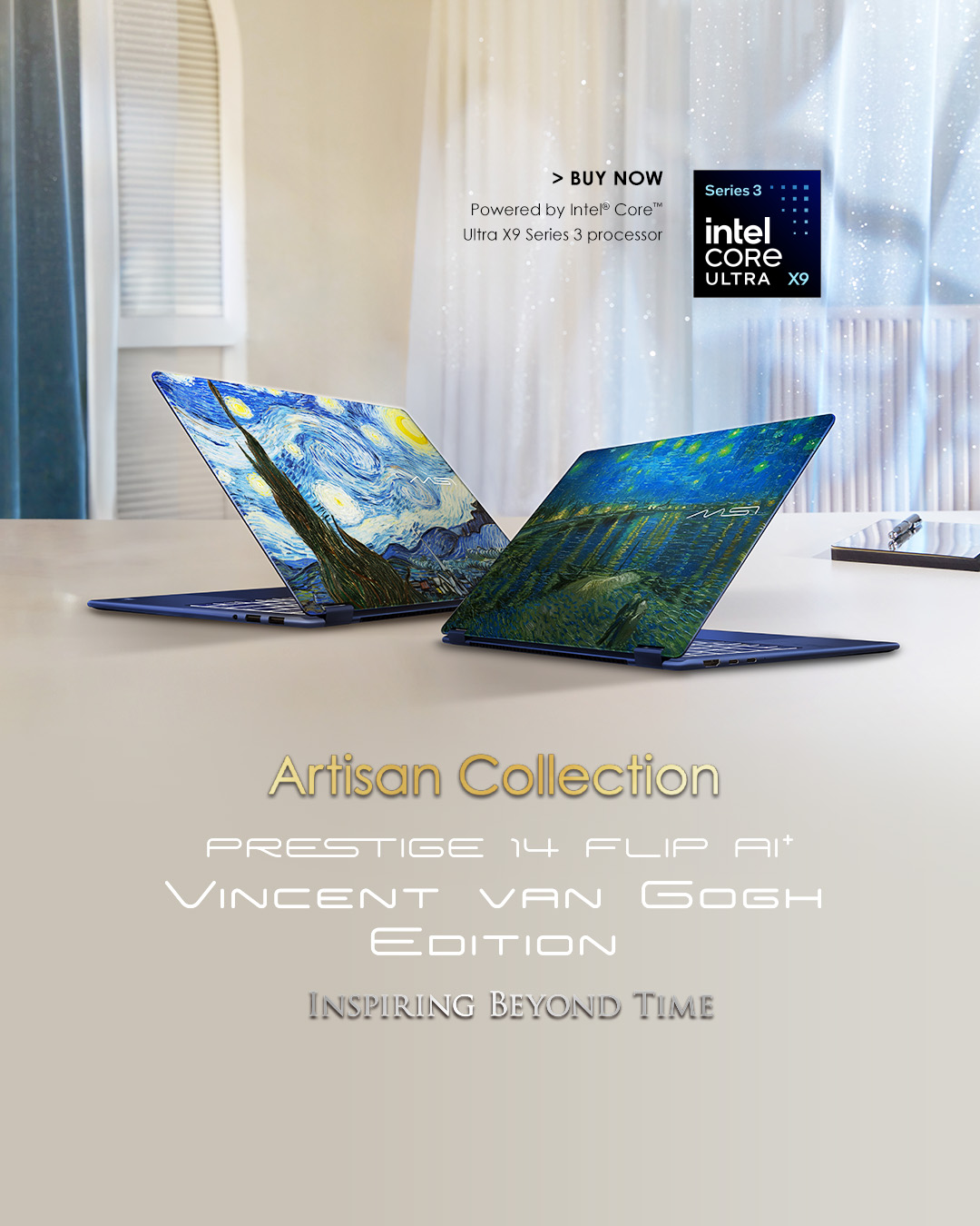 PH_NB_2026 Prestige 14 Flip AI+ Vincent Van Gogh Edition