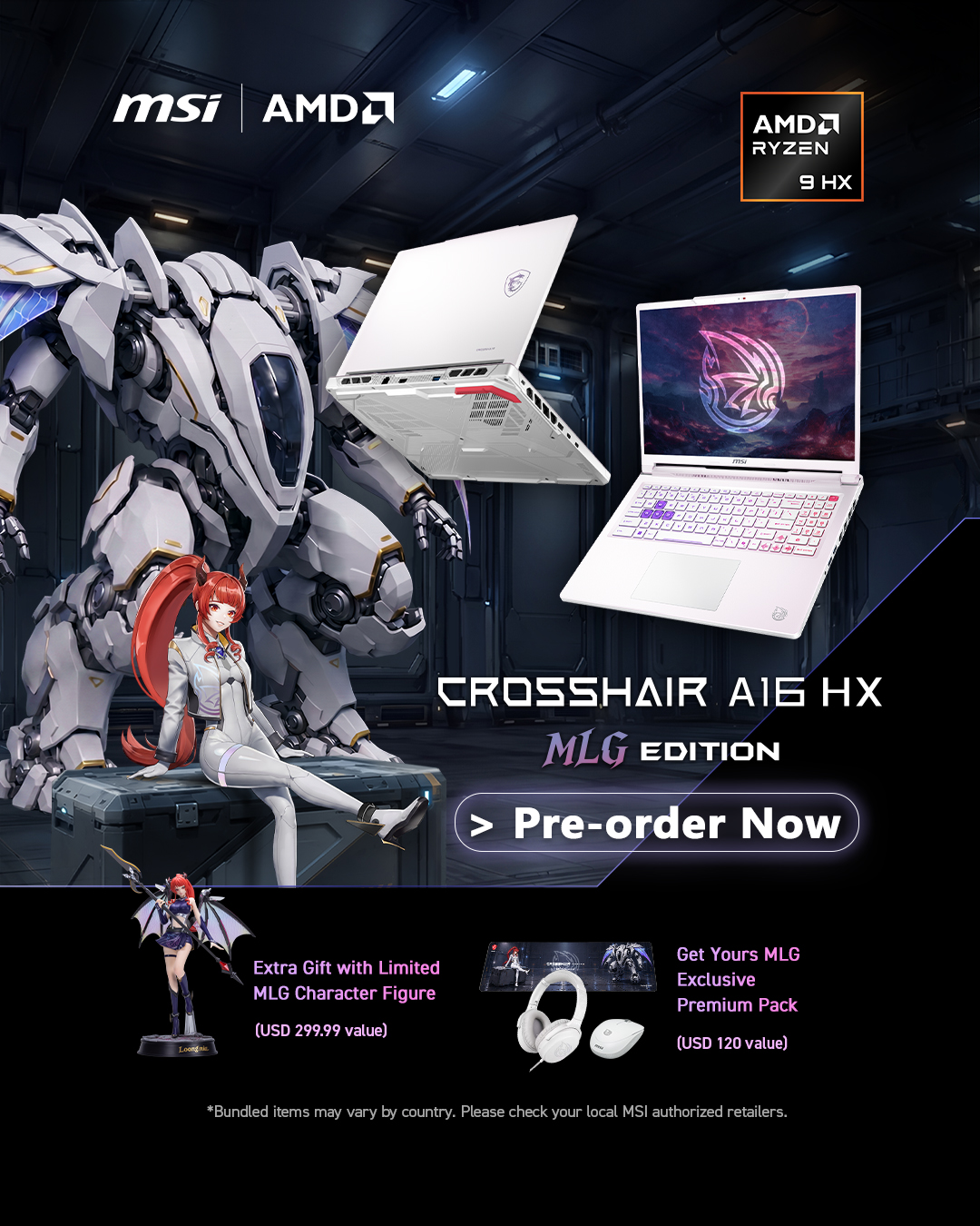 MSI Crosshair A16 HX MLG Edition.