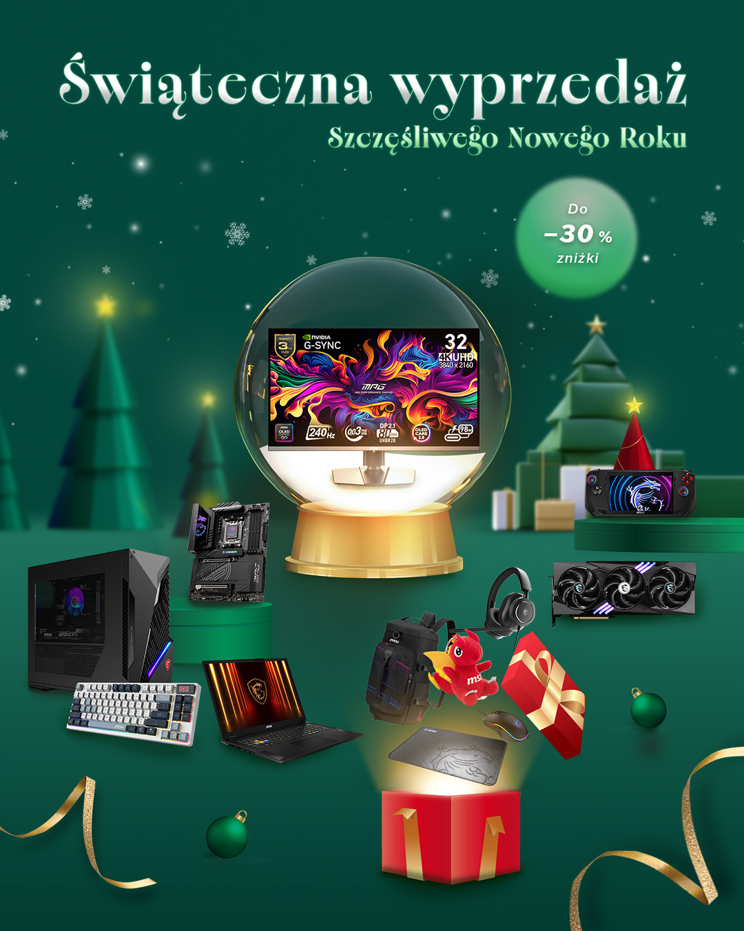 Świąteczna wyprzedaż 2025 | Oficjalny sklep MSI