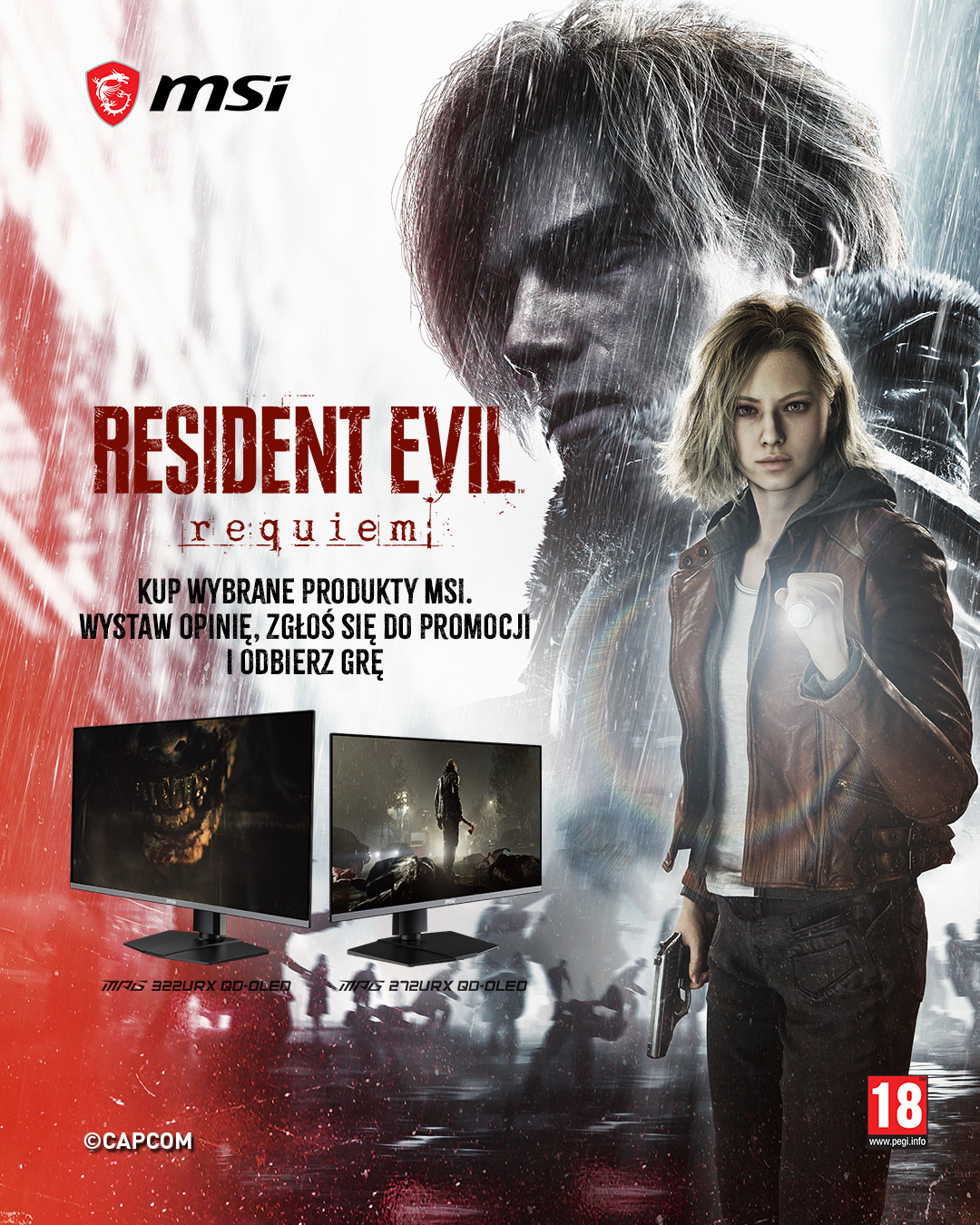 Resident Evil Requiem Game Bundle | MSI Gaming Monitor & Desktop Promotion
