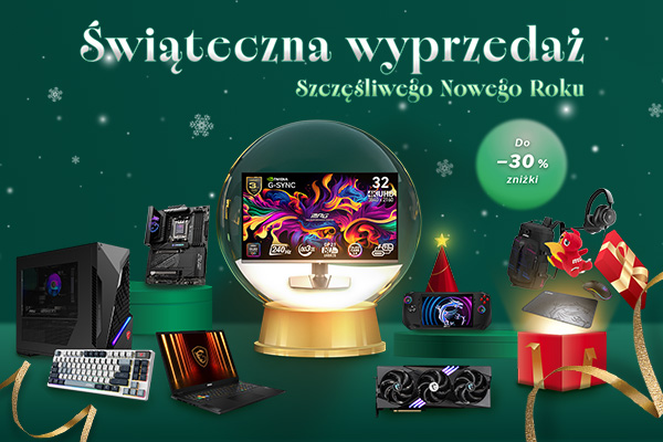 Świąteczna wyprzedaż – rabaty do 30% | Oficjalny sklep MSI