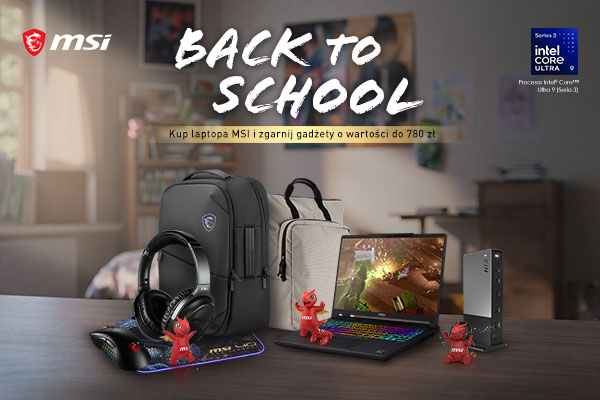 Kup laptop MSI i odbierz bundle do 780 zł