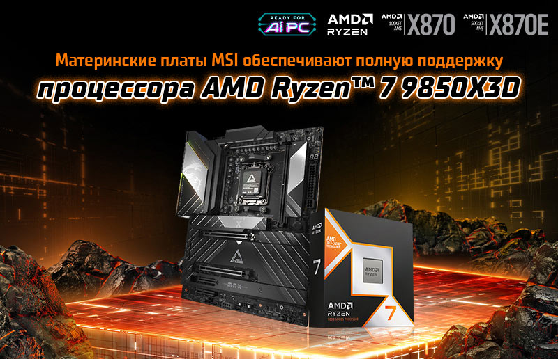AMD Ryzen™ 7 9850X3D Processor