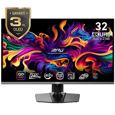 MSI 31.5″ MPG 321URX QD-OLED 3840x2160 (UHD) Monitör  