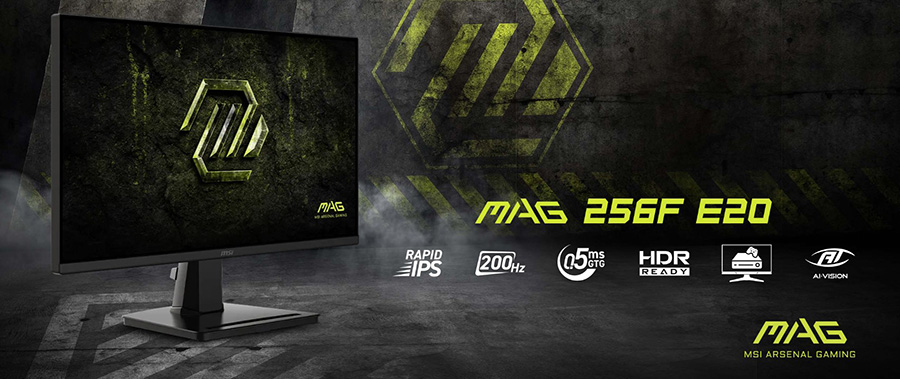 MSI MAG 256F E20 24.5 inç 200Hz 0.5ms Full HD FreeSync Premium Rapid IPS Gaming Monitör h2