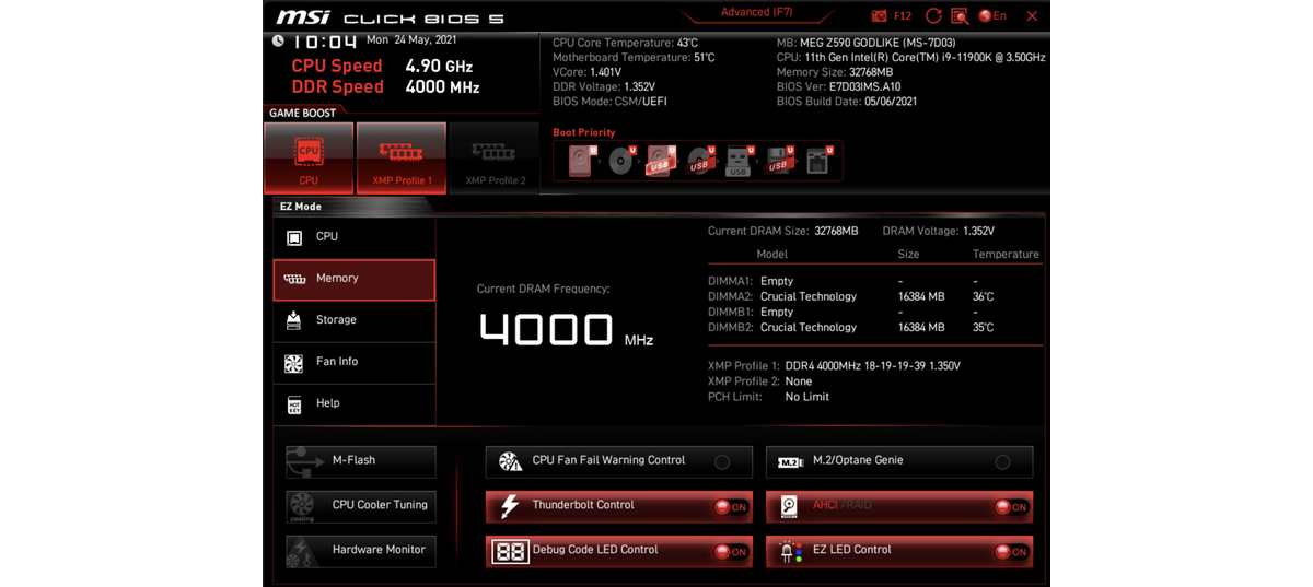 MSI MEG Z590 GodLike 主機板