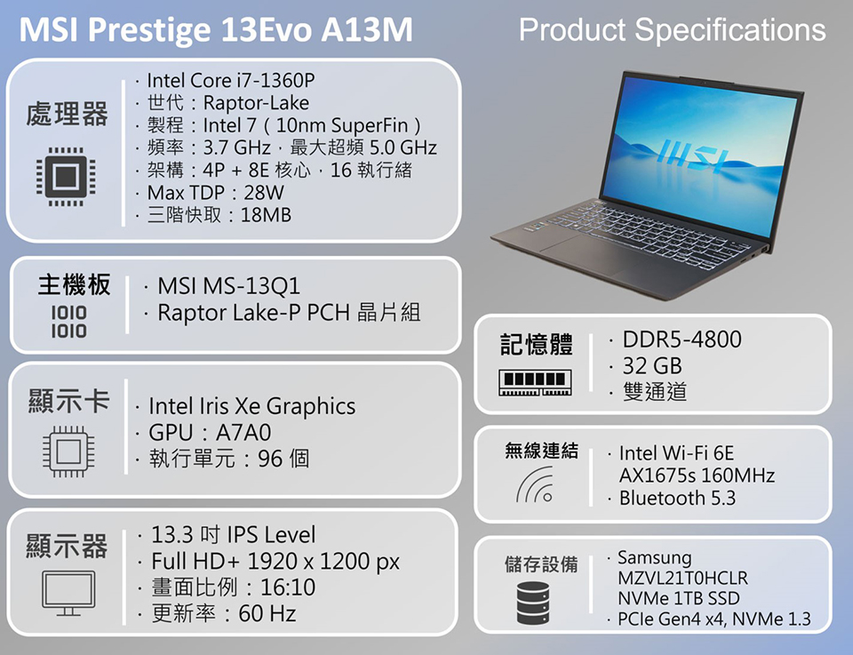 MSI Prestige 13 Evo