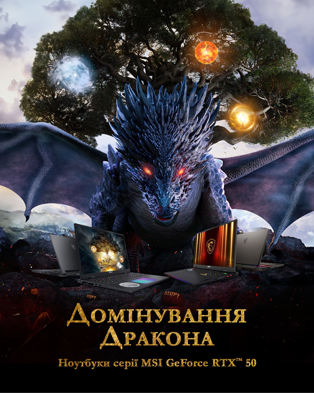 Домінування Дракона - ігрові ноутбуки серії MSI GeForce RTX™ 50
