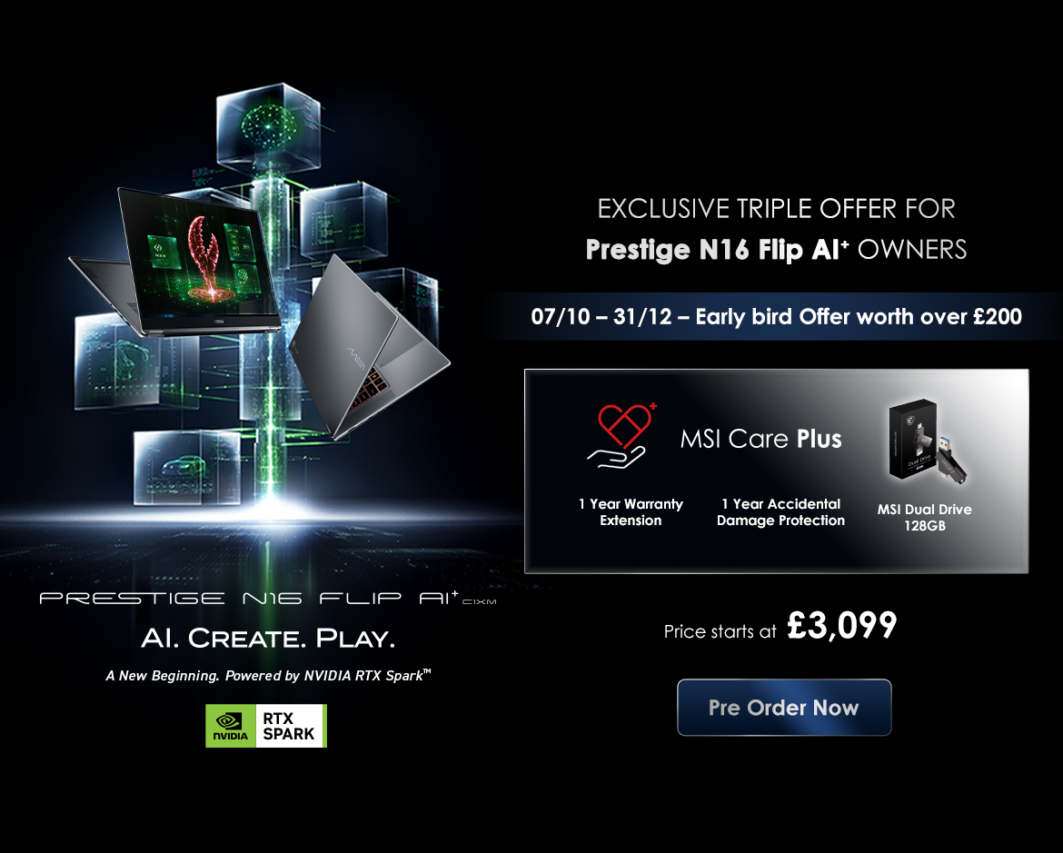 MSI Unveils Prestige N16 Flip AI+: An NVIDIA RTX Spark-Powered 2-in-1 Built for the Agentic AI Era