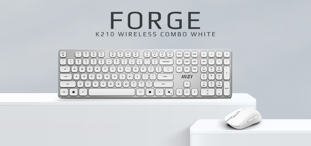 Forge K210 Wireless Combo White
