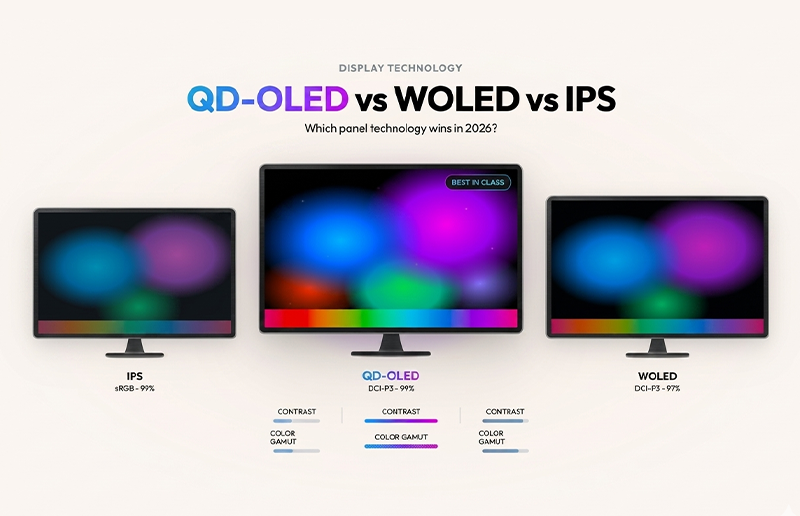 QD-OLED vs OLED vs IPS — Which Monitor Technology Is Right for You?