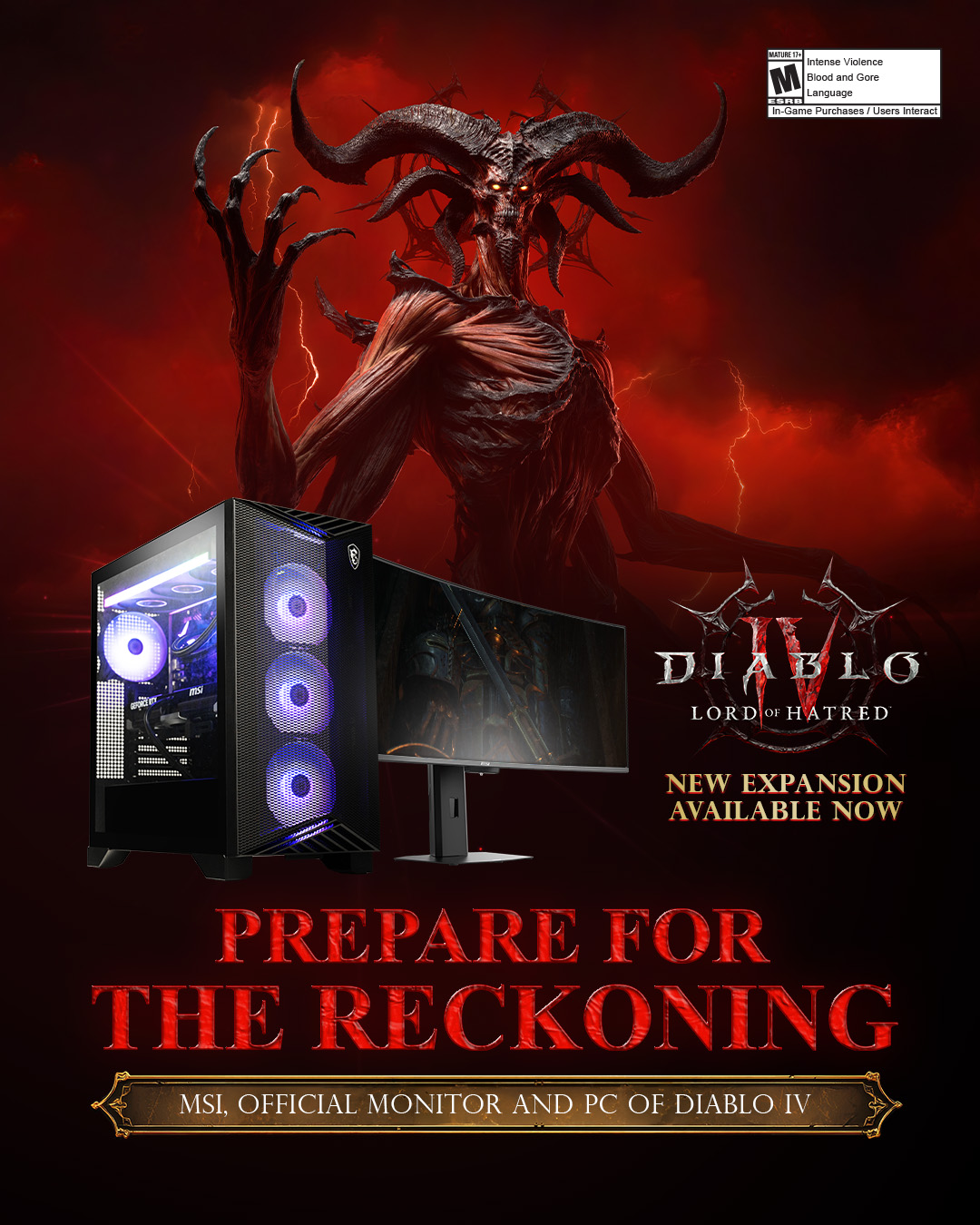 MSI Gaming Setup x Diablo IV: Lord of Hatred