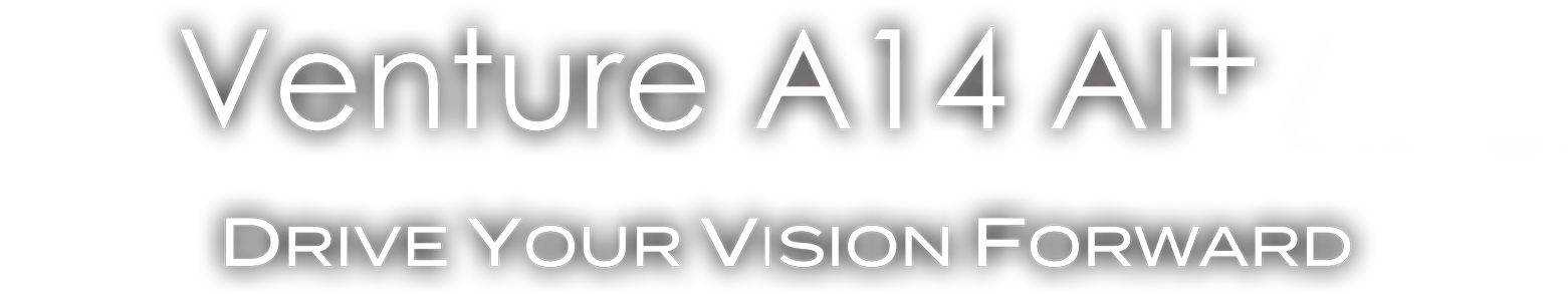 venture A14 AI+ title and Slogan