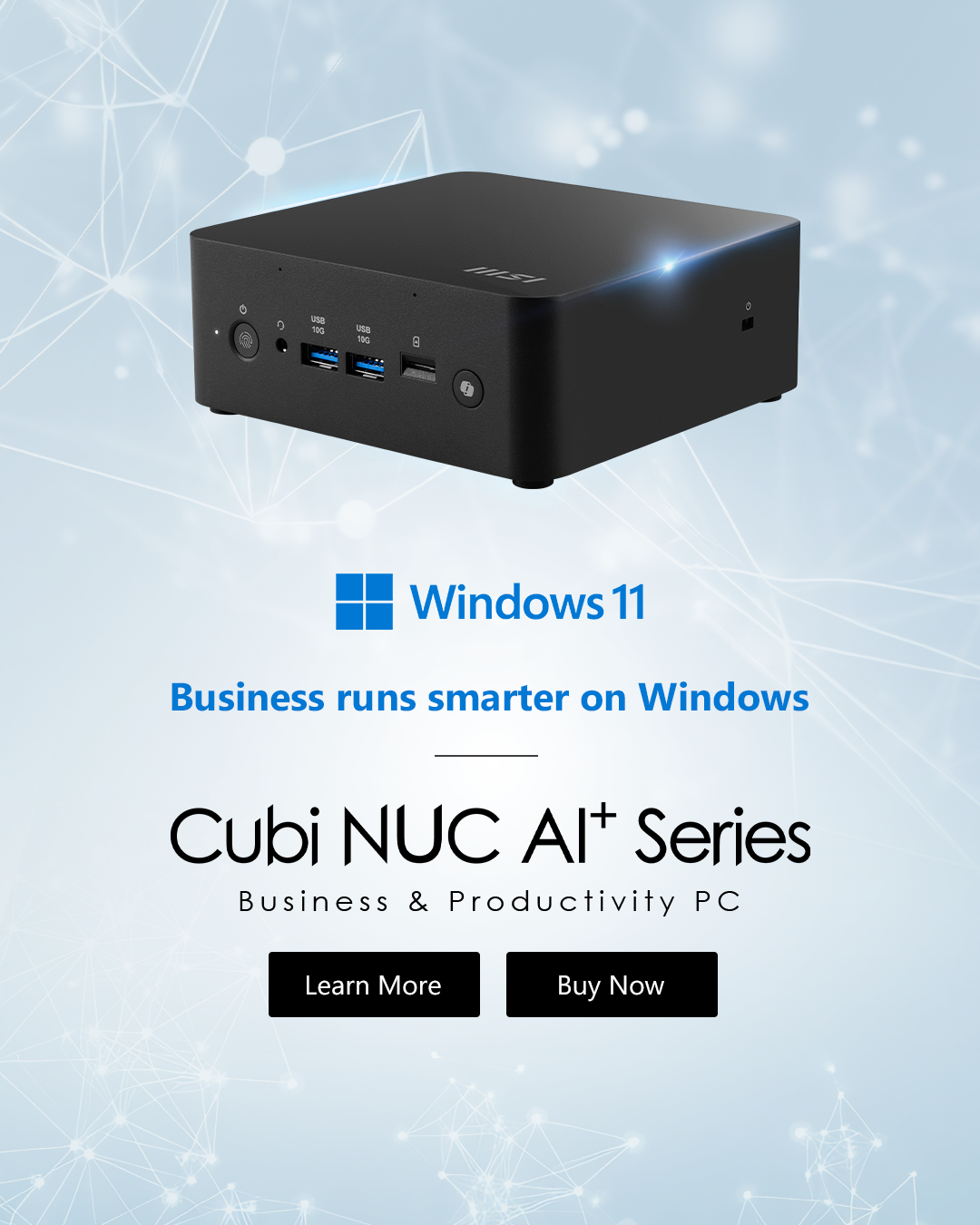 Cubi banner for Microsoft